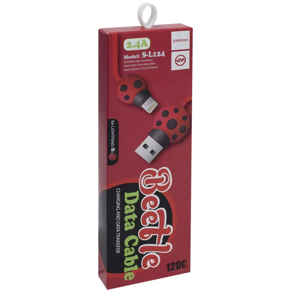 Кабель Lightning 2.4A (1.2m) Joyroom S-L124 — Red - фото 3