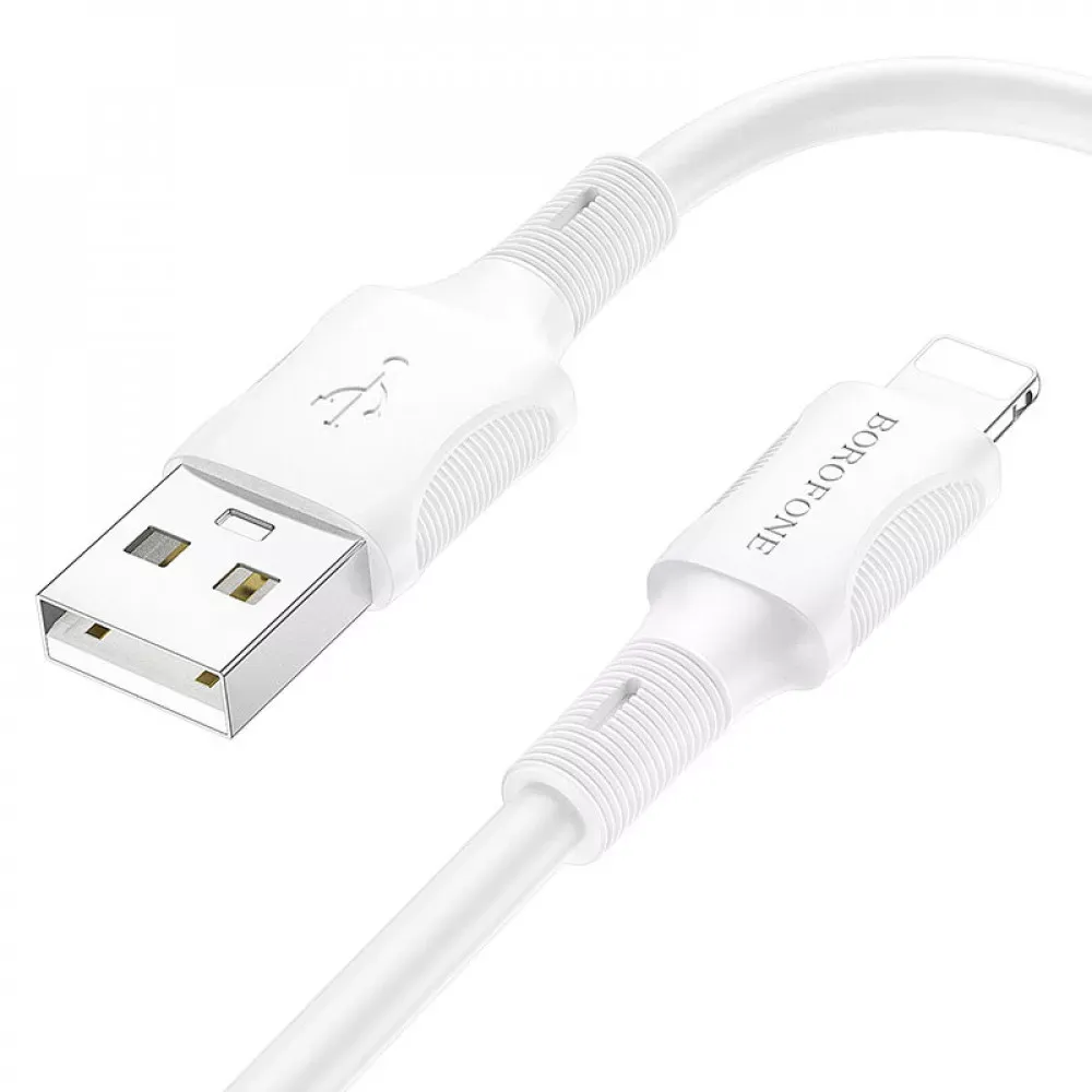 Кабель Lightning 2.4A (1m) Borofone BX80 — White — Borofone