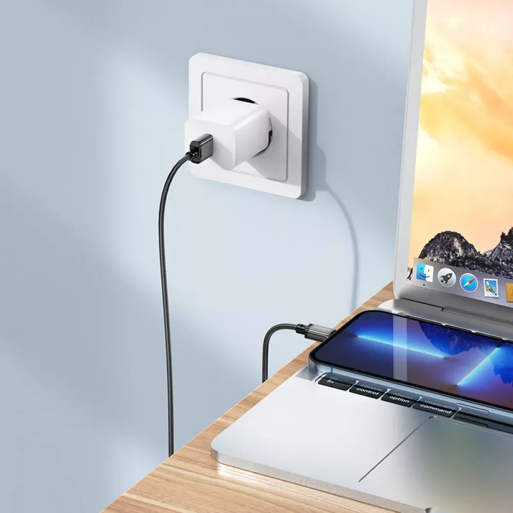 Кабель Lightning 2.4A (1m) Borofone BX87 — Black - фото 6