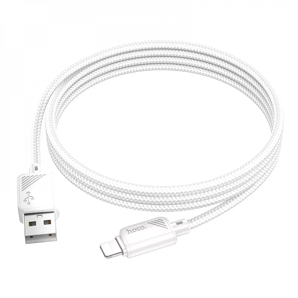 Кабель Lightning 2.4A (1m) Hoco X113 — White