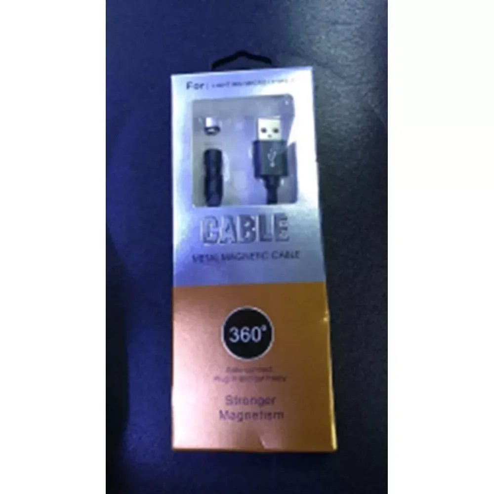 Кабель Lightning 2A (1m) Magnetic 360 Black - фото 4