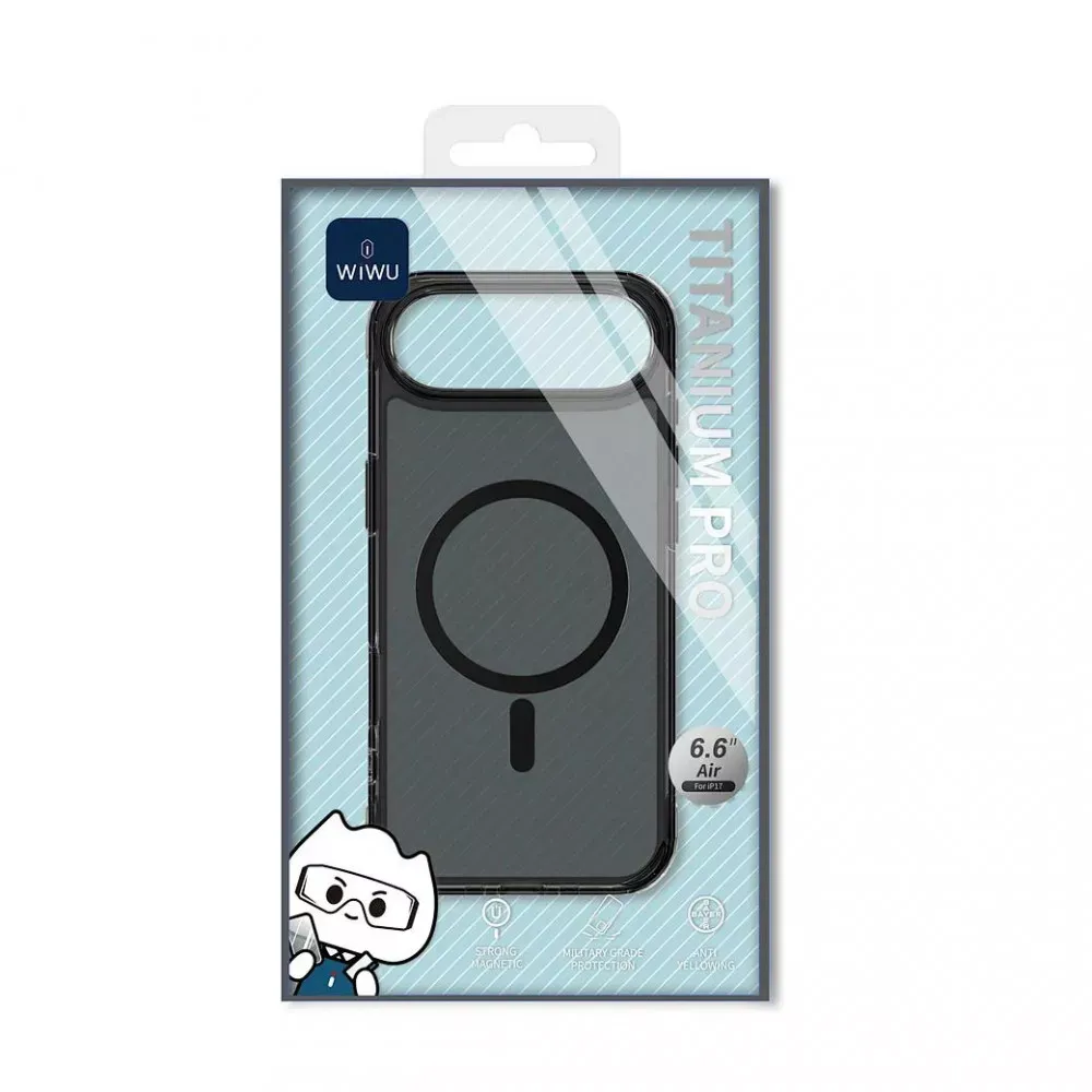 Titanium Case With MagSafe MCC-702 — iPhone 17 Air — Transparent Black - фото 3