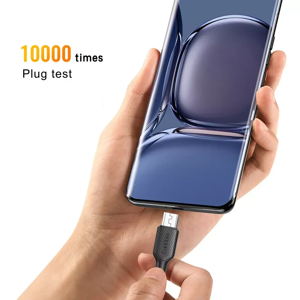 Кабель Micro 2.1A (1m) — Earldom EC-154M — Red - фото 4