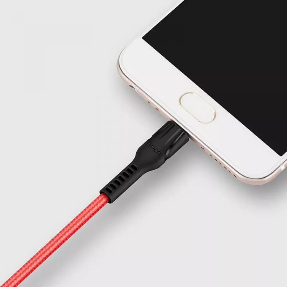 Кабель Micro 2.4A (1.2m) — Hoco U31 — Black - фото 7