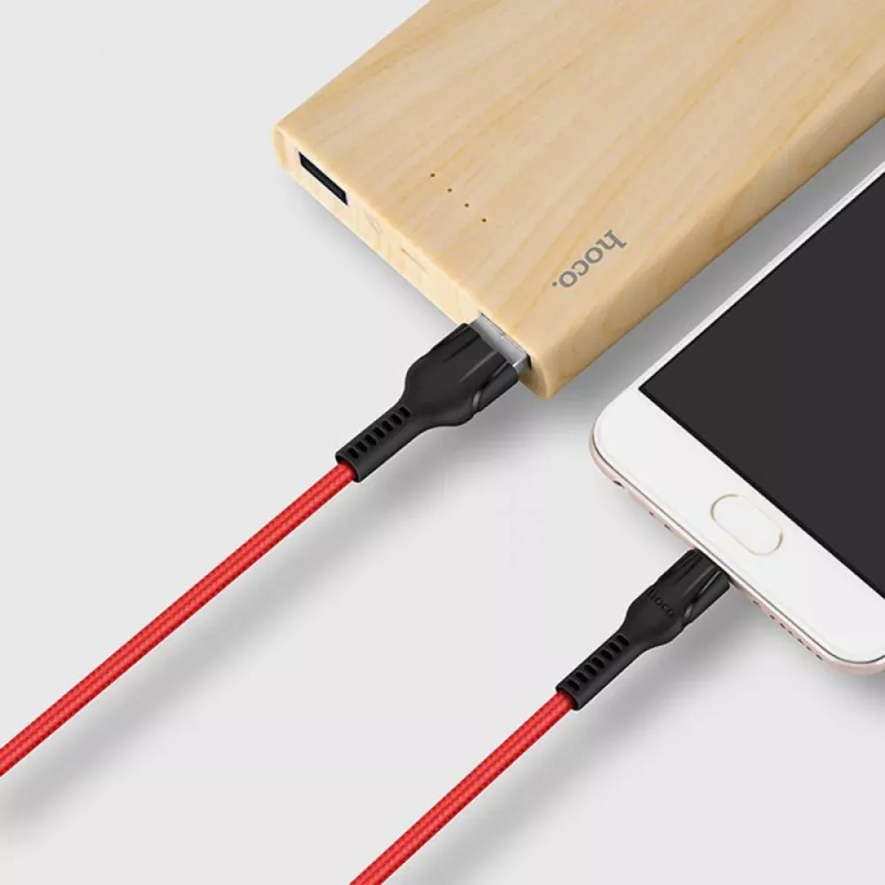 Кабель Micro 2.4A (1.2m) — Hoco U31 — Black - фото 8