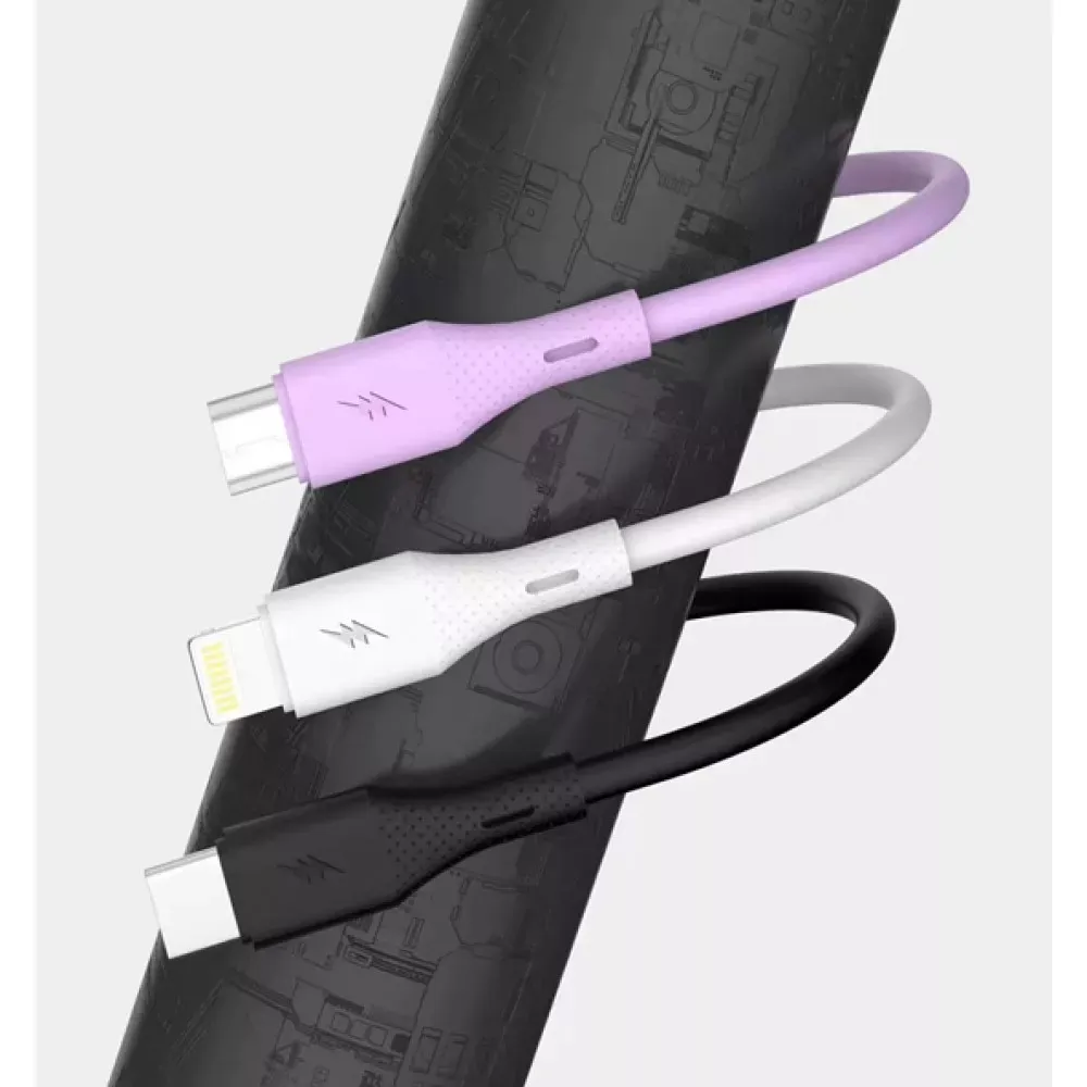 Кабель Micro 2.4A (1m) Veron X82 Silicon — Black - фото 4