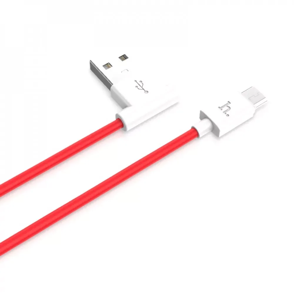 Кабель Micro 2A (1.2m) Hoco UPM10 L-shape — Black - фото 5