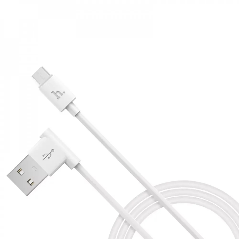Кабель Micro 2A (1.2m) Hoco UPM10 L-shape — Black - фото 10