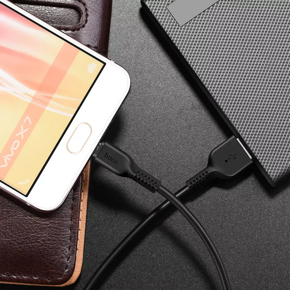 Кабель Micro 2A (1m) — Hoco X13 — Black - фото 7