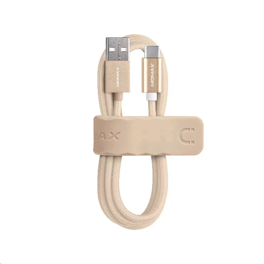 Кабель USB C 2.4A (1m) Momax DTA1 — Gold - фото 3