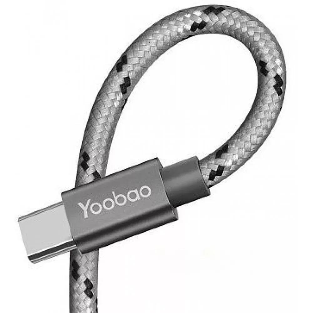 Кабель USB C 2A (1m) Yoobao YB415C — Gold - фото 5