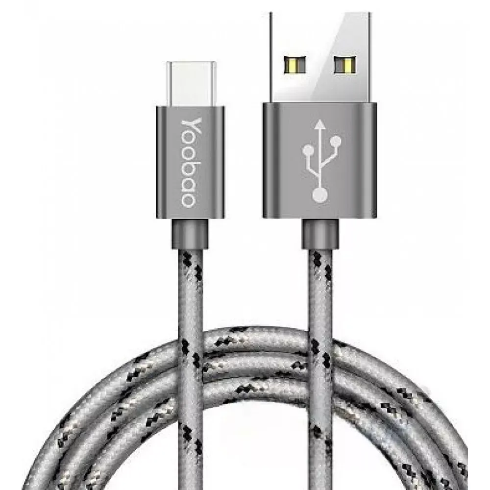 Кабель USB C 2A (1m) Yoobao YB415C — Gold - фото 6