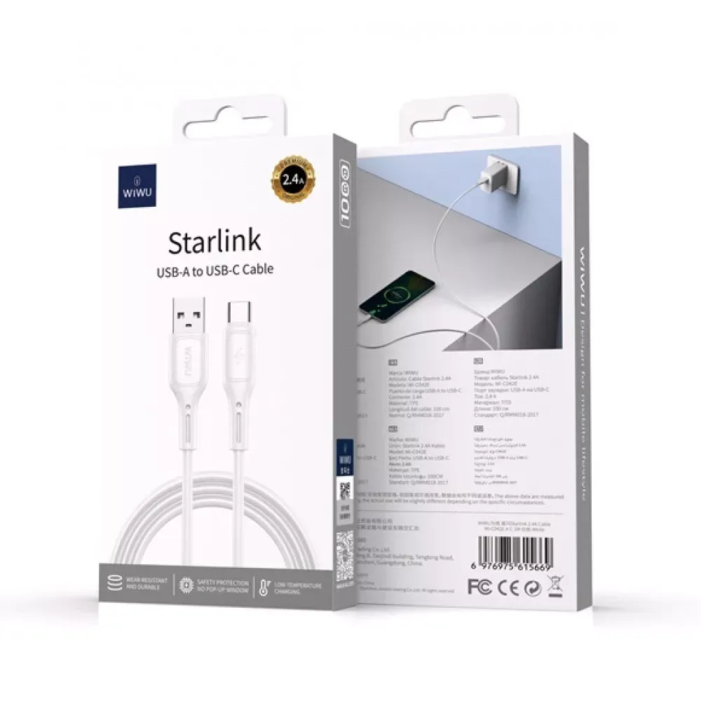 Кабель USB C 3.1A WiWU StarLink Wi-C042E __ - фото 3
