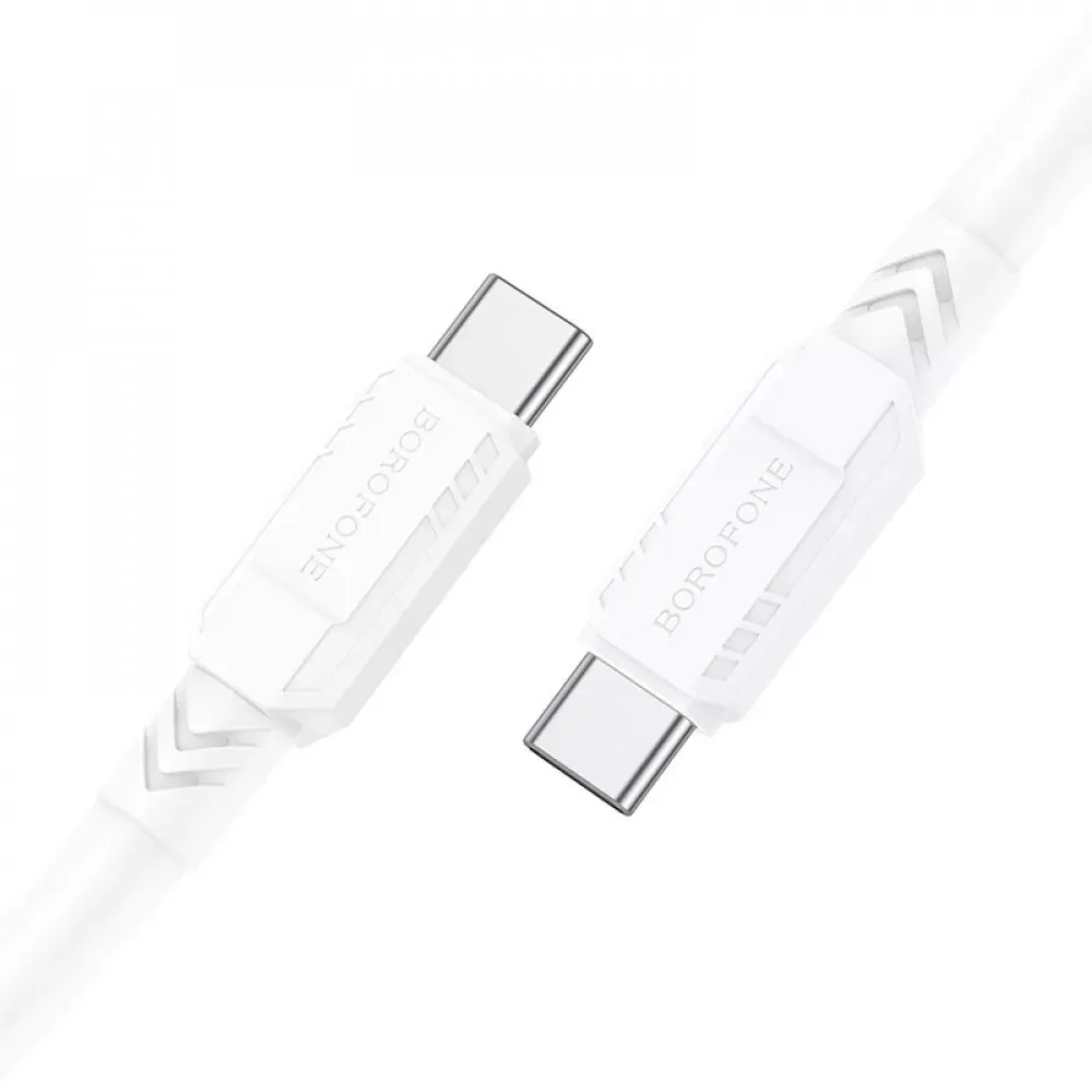 Кабель USB C to C 60W (1m) Borofone BX81 — White — Borofone