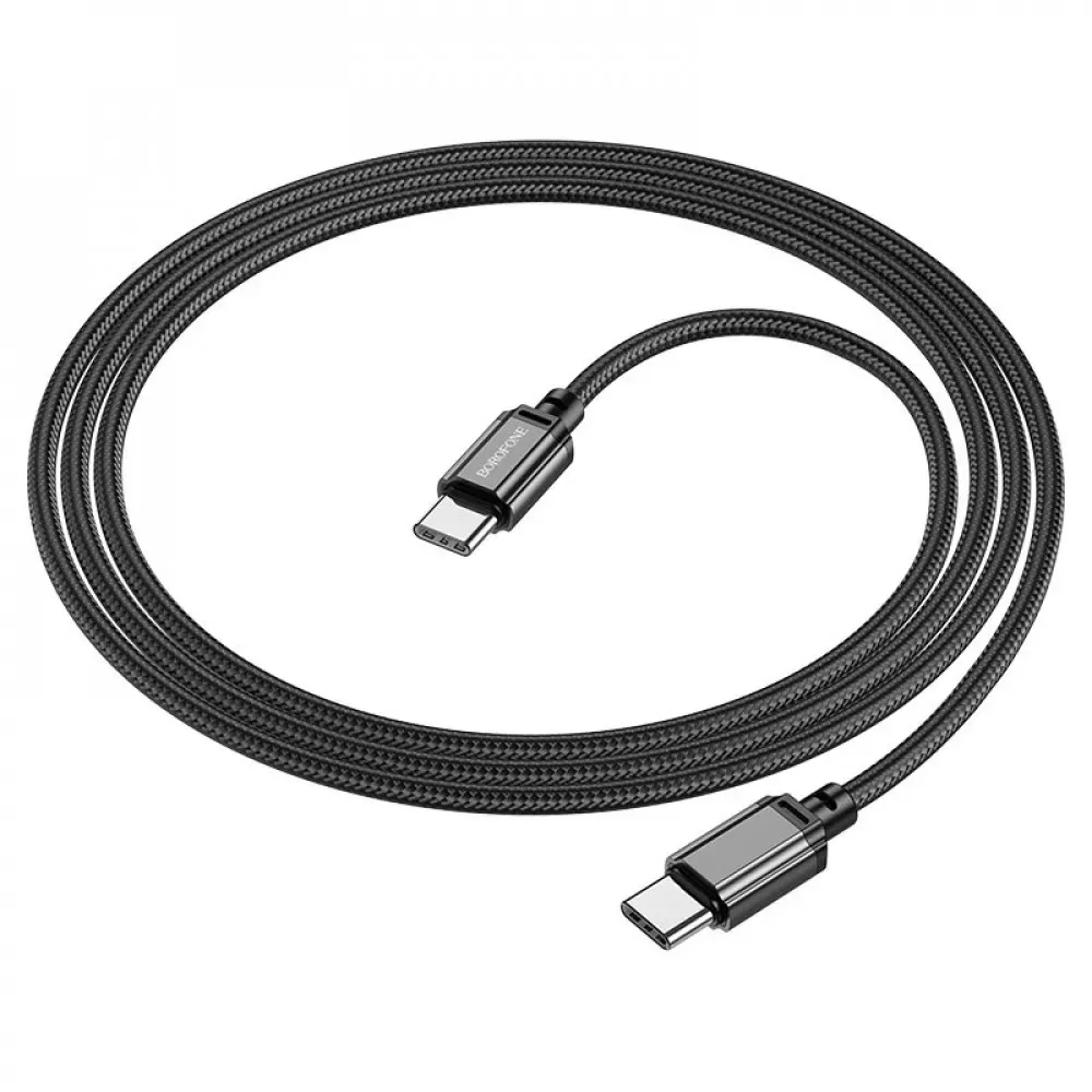 Кабель USB C to C 60W (1m) Borofone BX87 (unpackaged) — Black — Borofone