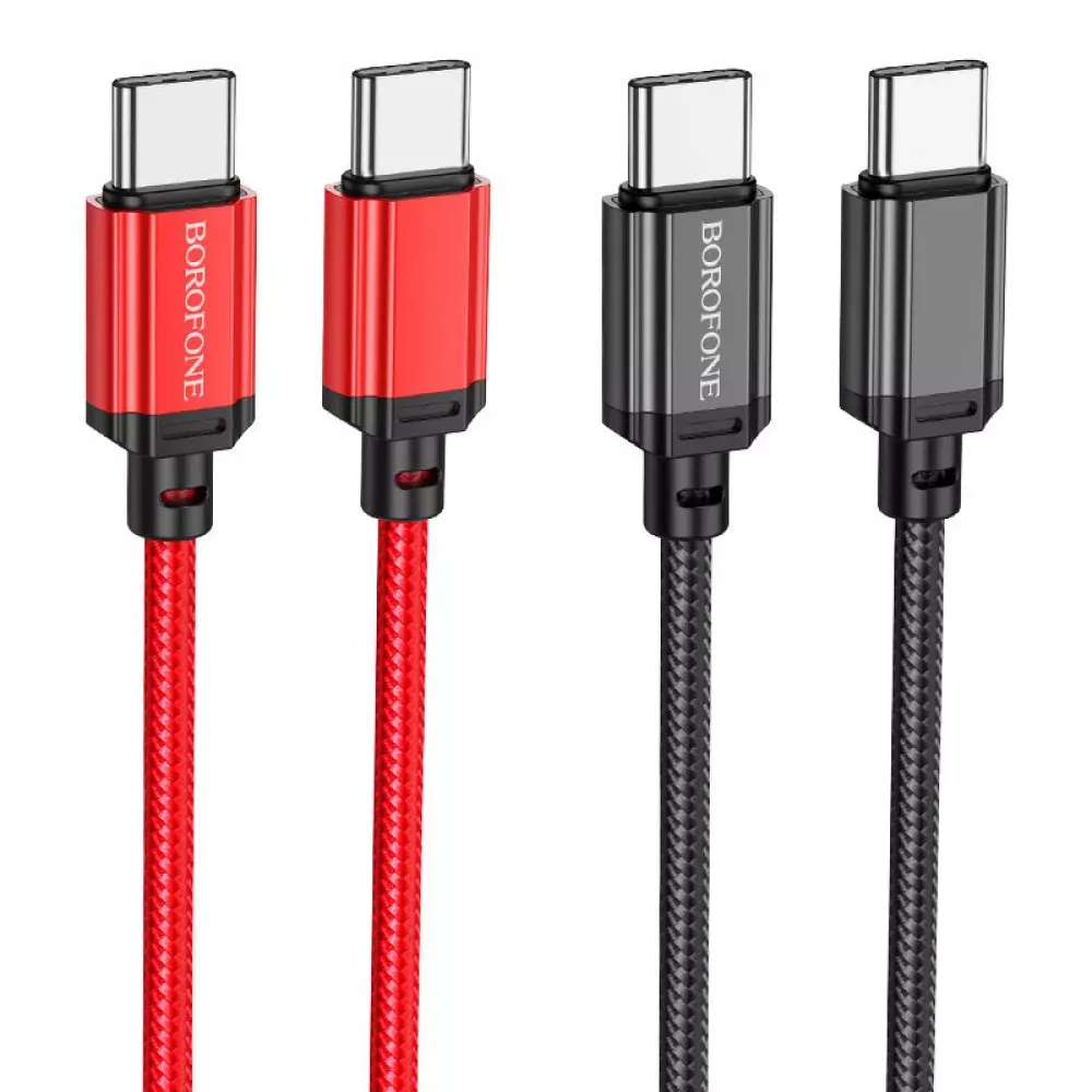 Кабель USB C to C 60W Borofone BX87 — Black — фото 4