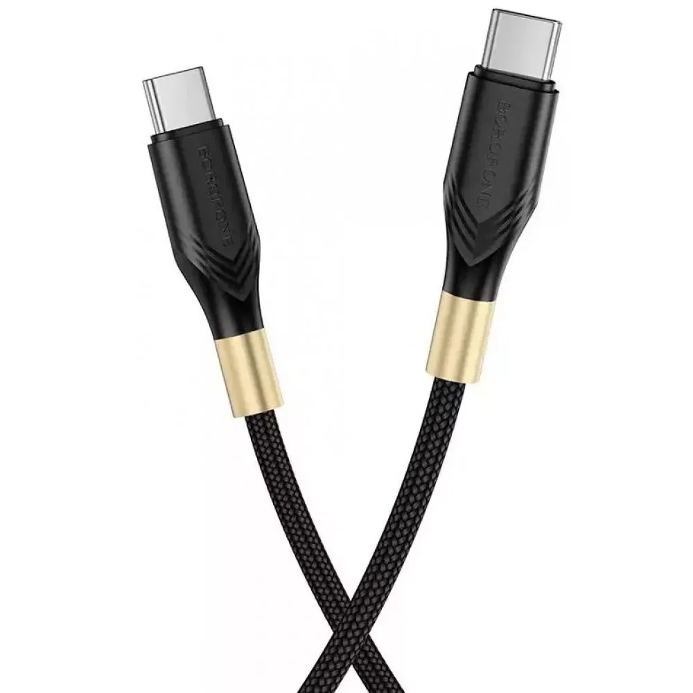 Кабель USB C to C 60W (1m) Borofone BX92 — Black — Borofone