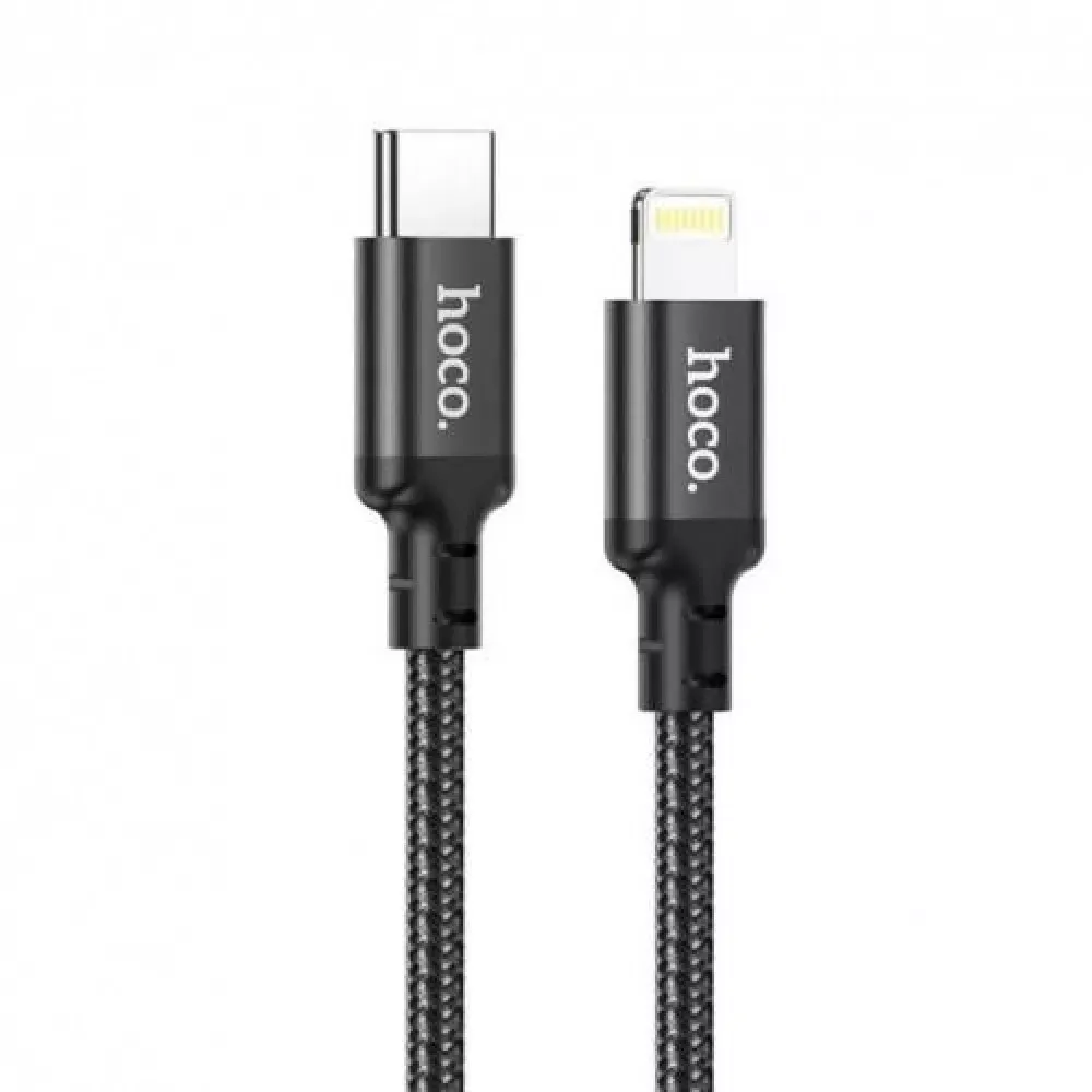 Кабель USB C to Lightning 20W PD (2m) — Hoco X14 Double Speed — Black - фото 6