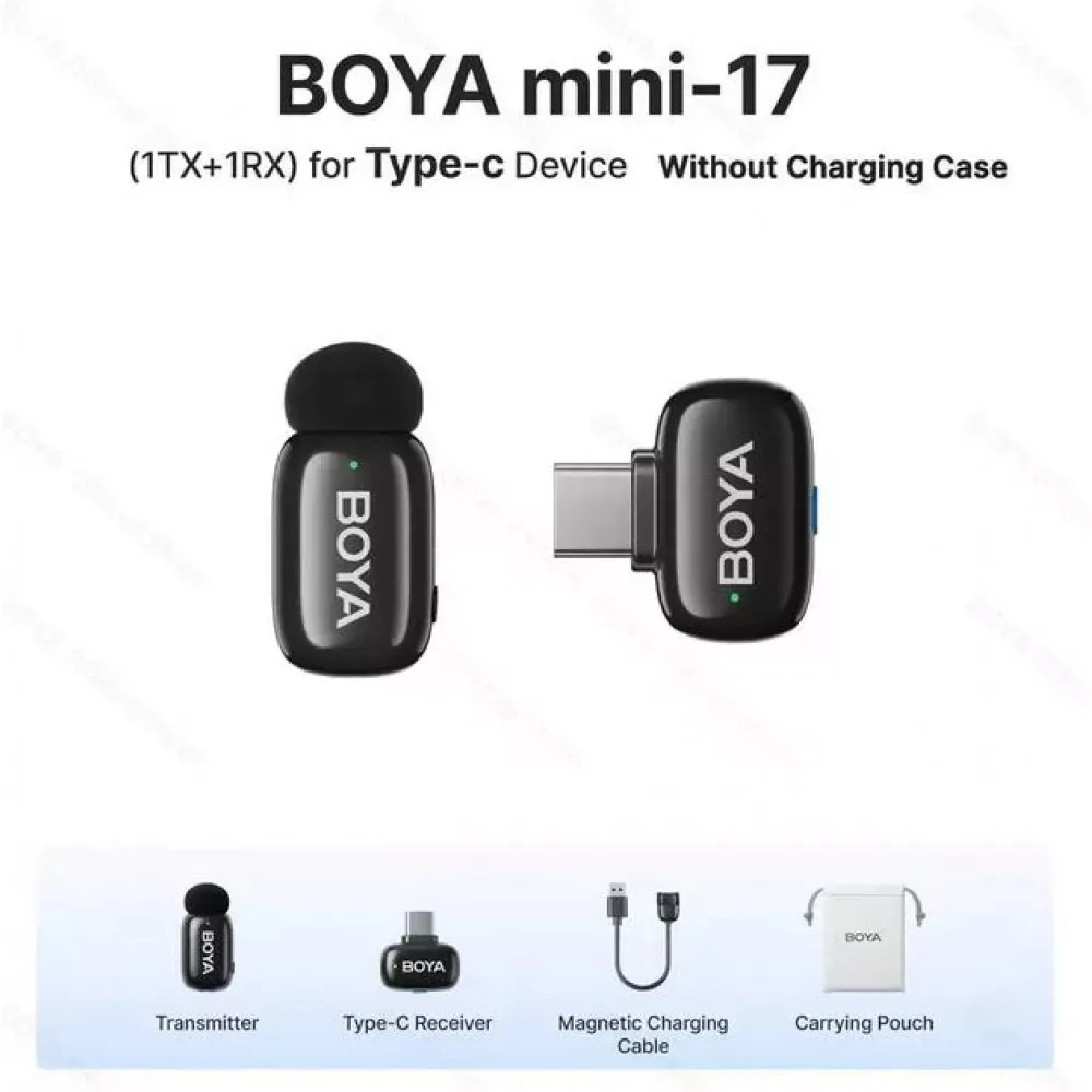 Беспроводной микрофон для телефона BOYA Mini-17 — фото 3
