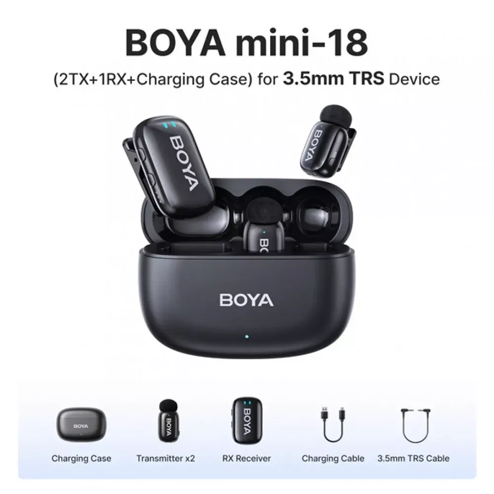 Беспроводной микрофон для телефона BOYA Mini-18 — фото 3