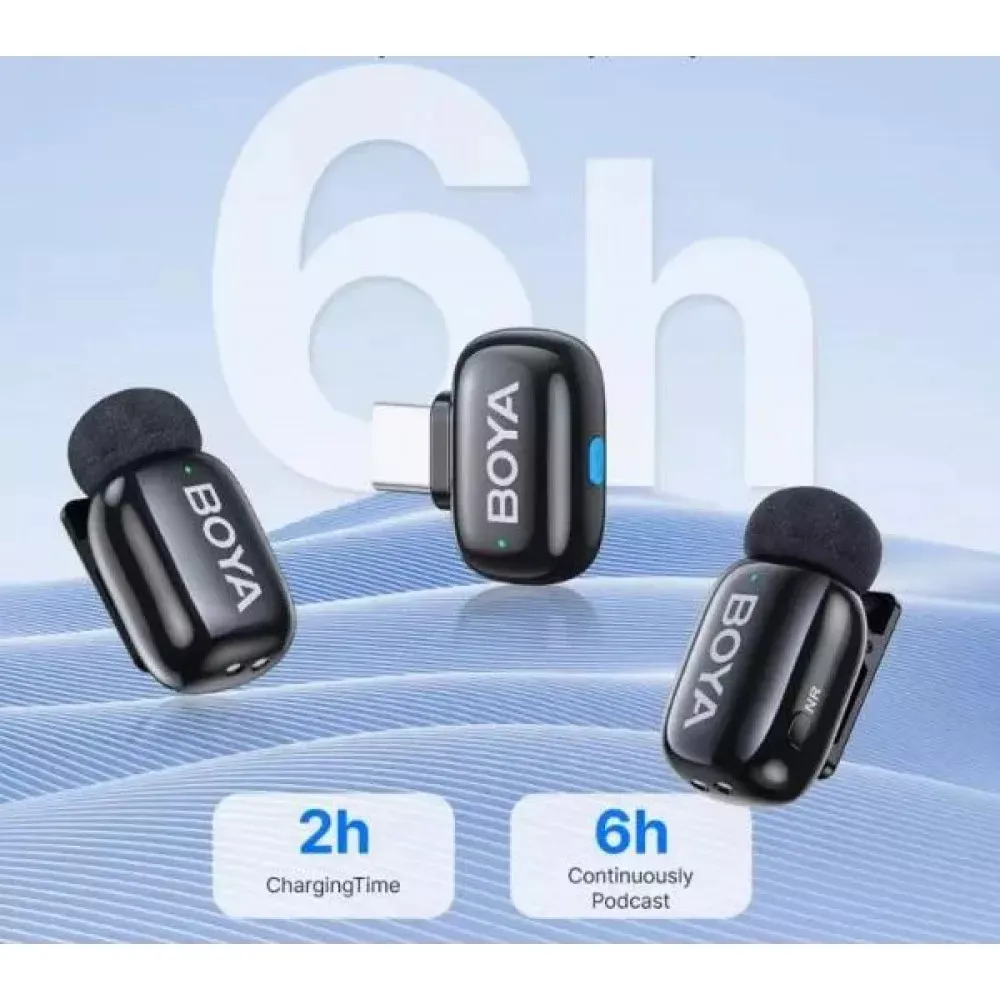 Беспроводной микрофон для телефона BOYA Mini-23 — фото 4