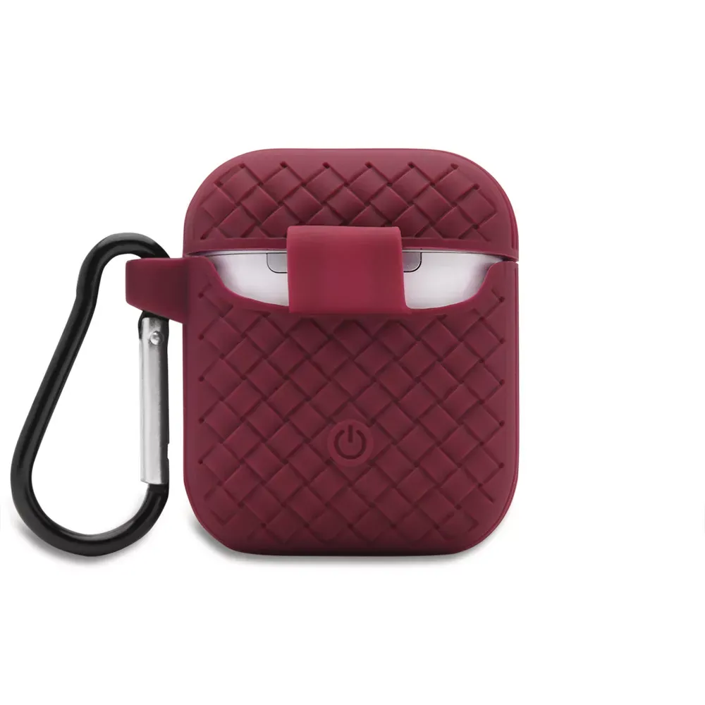 Airpods Case 1/2 Fabric Pattern — Marsala - фото 4