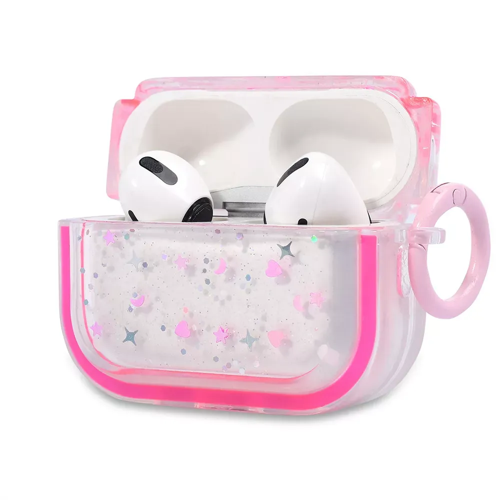 Airpods Pro Case Clear Pink With Ring - фото 3