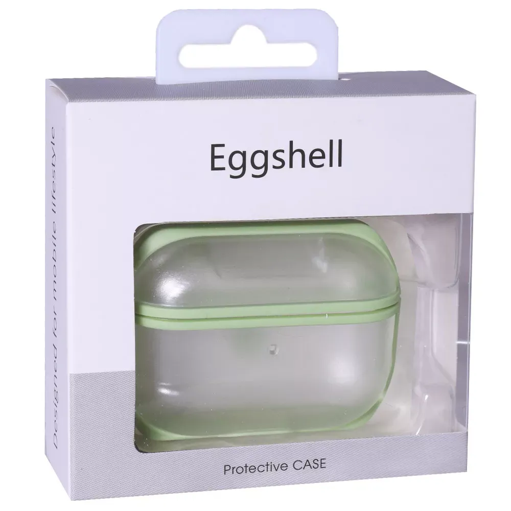 Airpods Pro Case Eggshell PC With Sensitive Button — Green - фото 4