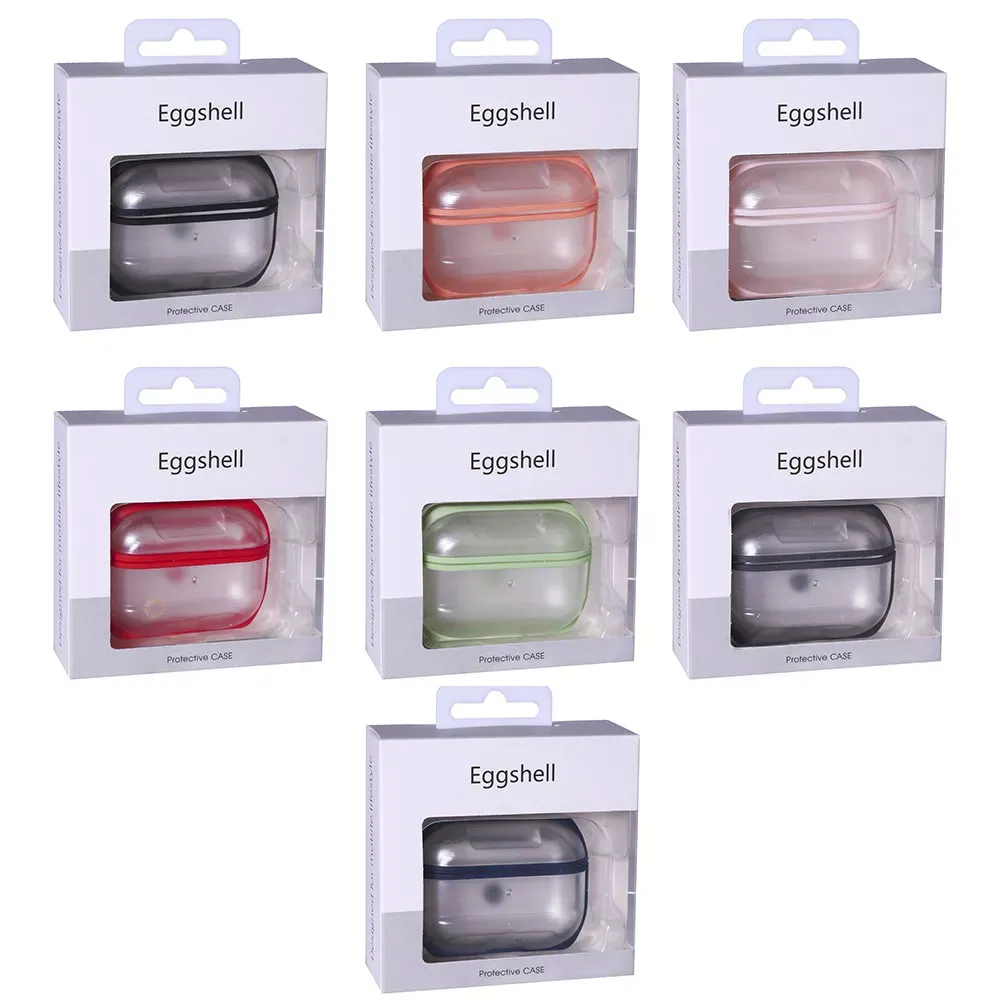 Airpods Pro Case Eggshell PC With Sensitive Button — Orange - фото 3