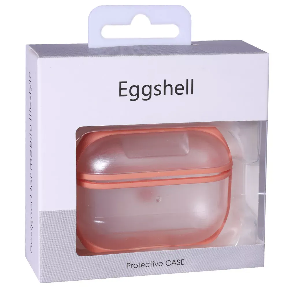 Airpods Pro Case Eggshell PC With Sensitive Button — Orange - фото 4