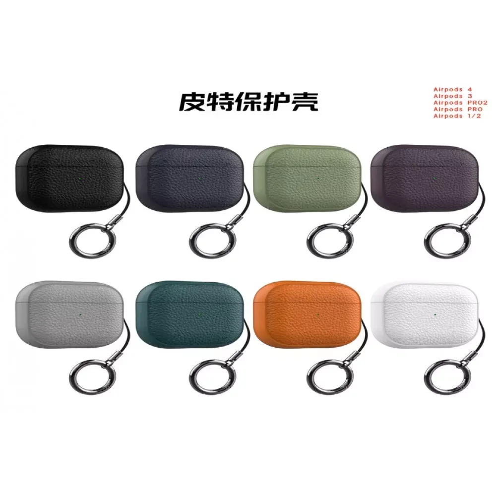 Airpods Pro Case Leather Ring — Black - фото 3