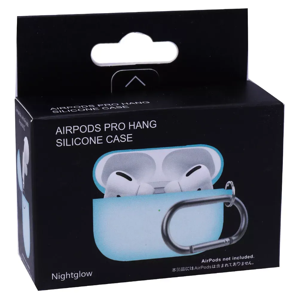 Airpods Pro Case Silicone With Carabine — NightGlow - фото 4