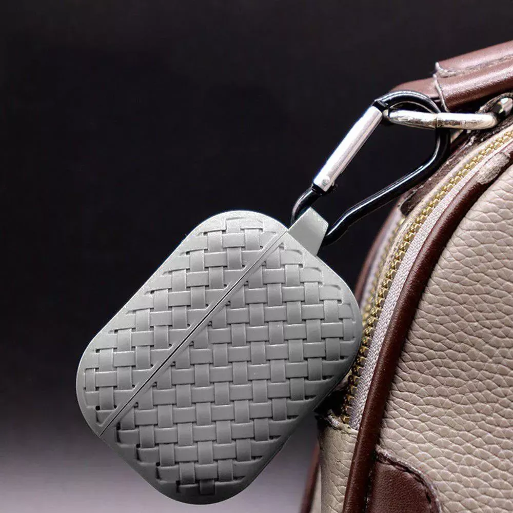 Airpods Pro Case — Fabric Pattern — Gray - фото 4