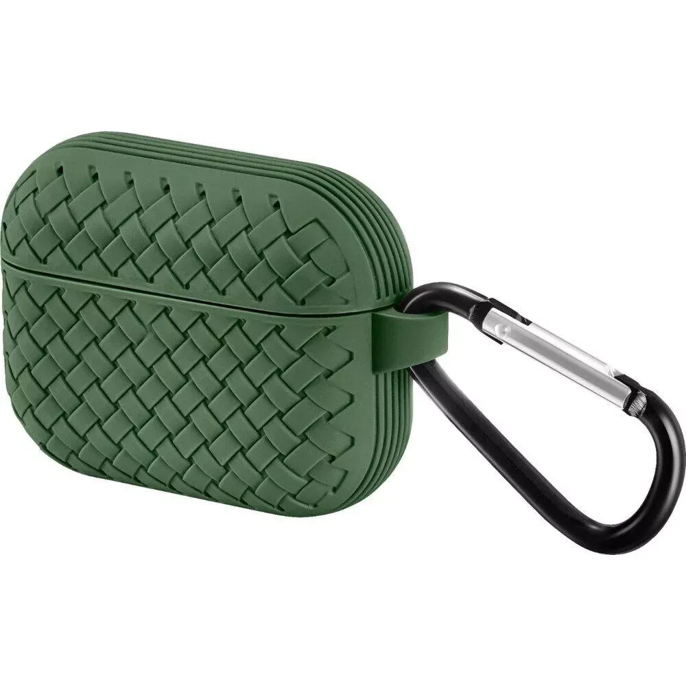 Airpods Pro Case — Fabric Pattern — Green - фото 4