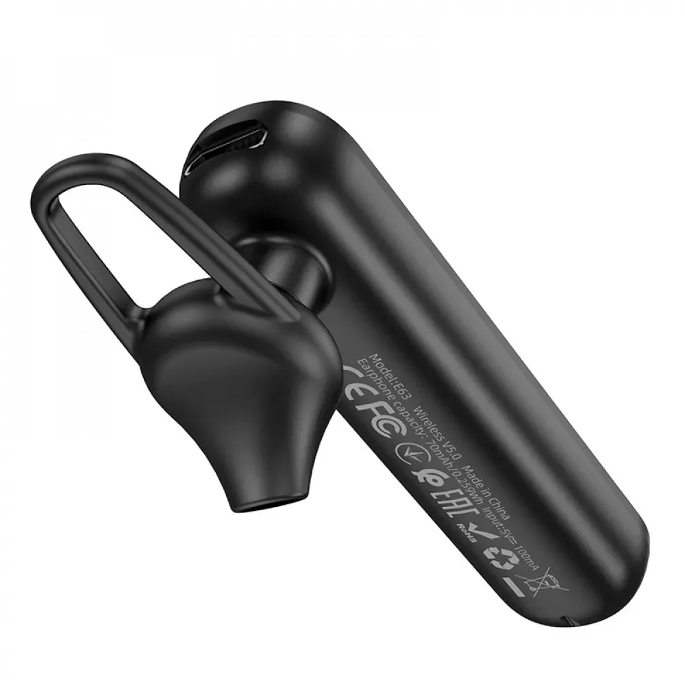 Bluetooth Headset — Hoco E63 — Black - фото 5