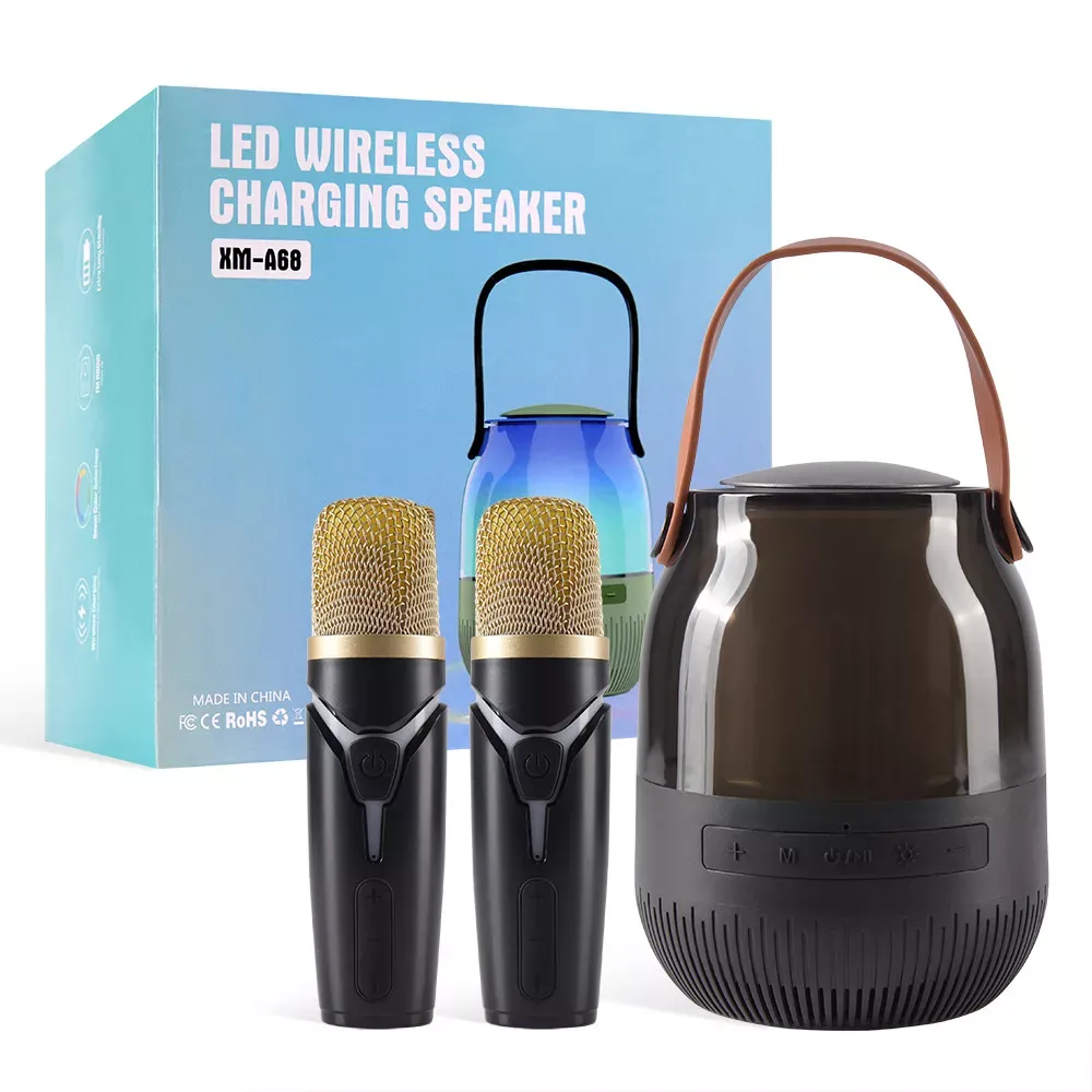 Bluetooth Speaker & 1 Microphone — A68  — Black - фото 3