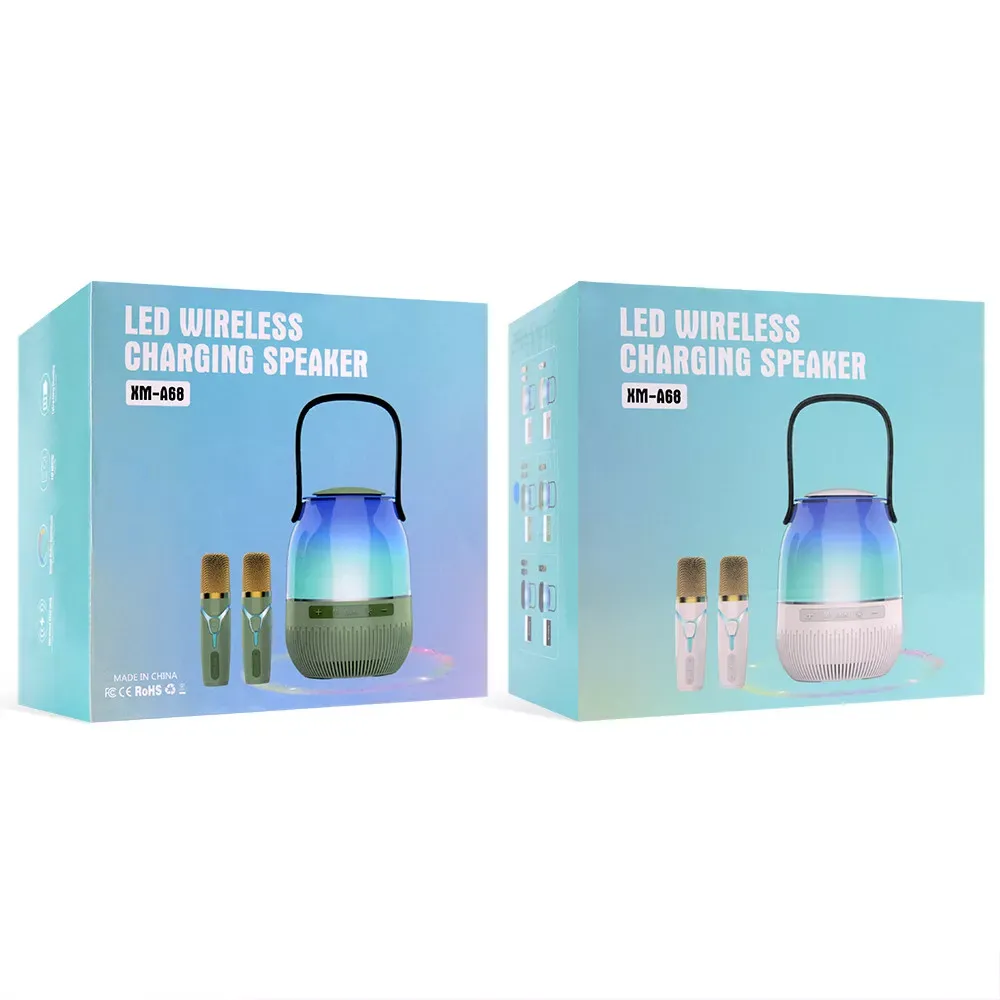 Bluetooth Speaker & 1 Microphone — A68  — Black - фото 4