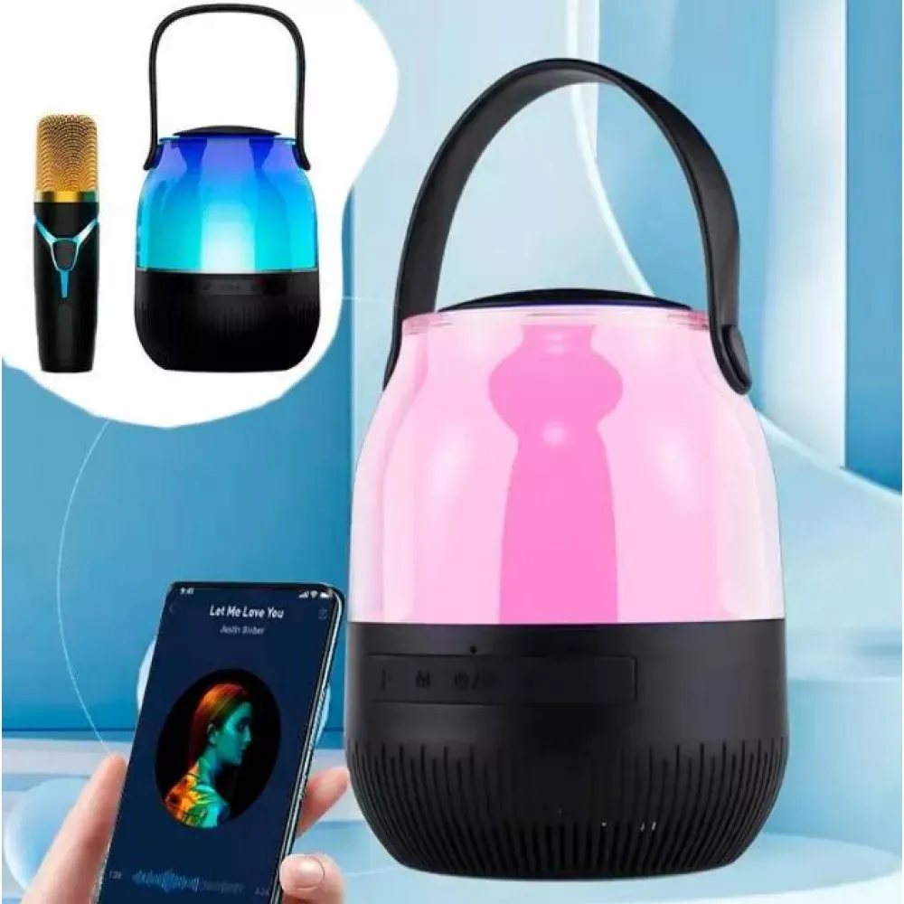 Bluetooth Speaker & 1 Microphone — A68  — Black - фото 6