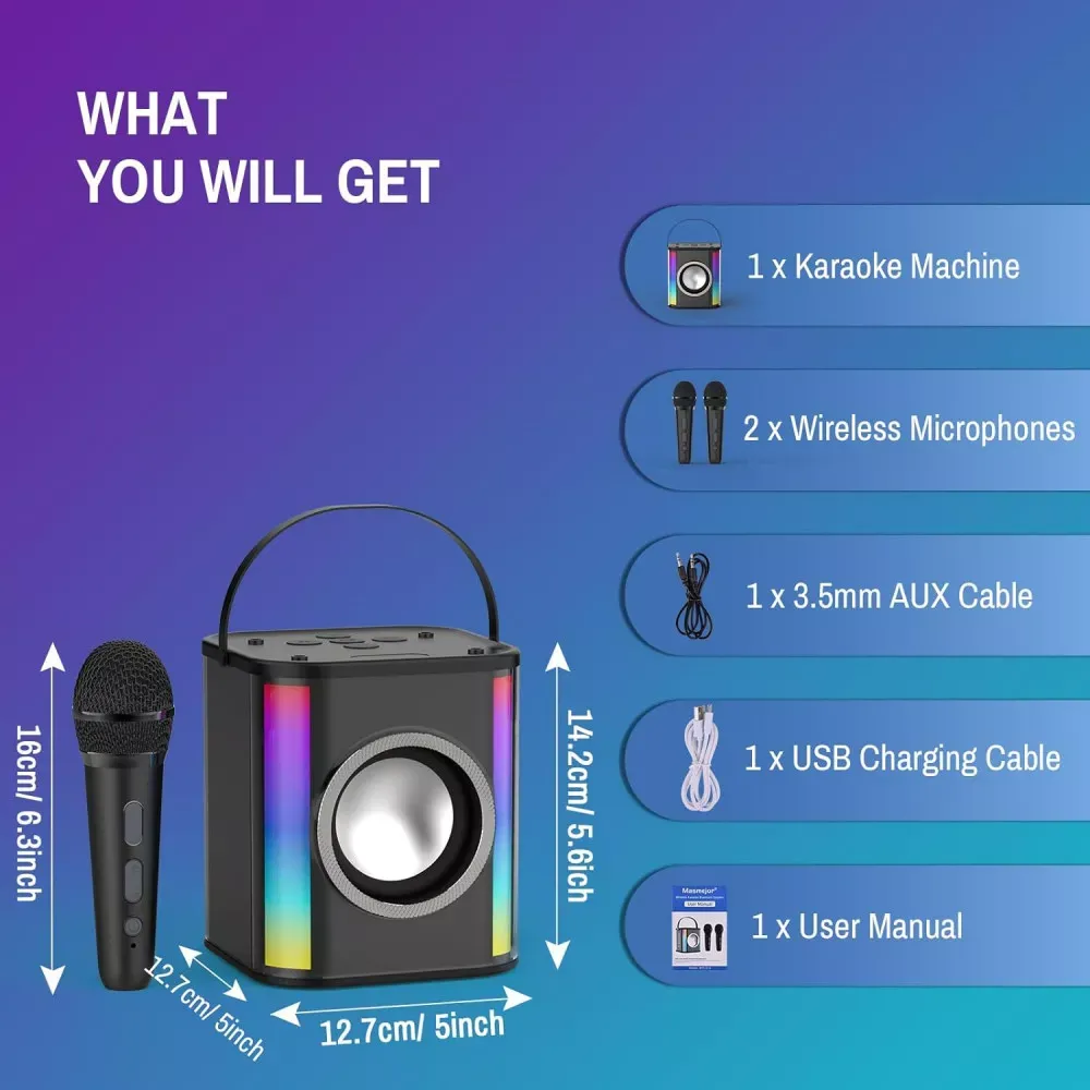 Bluetooth Speaker & 1 Microphone — WFS-K18 - фото 3