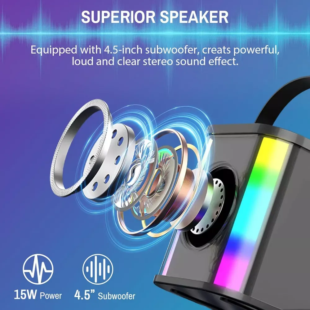 Bluetooth Speaker & 1 Microphone — WFS-K18 - фото 7