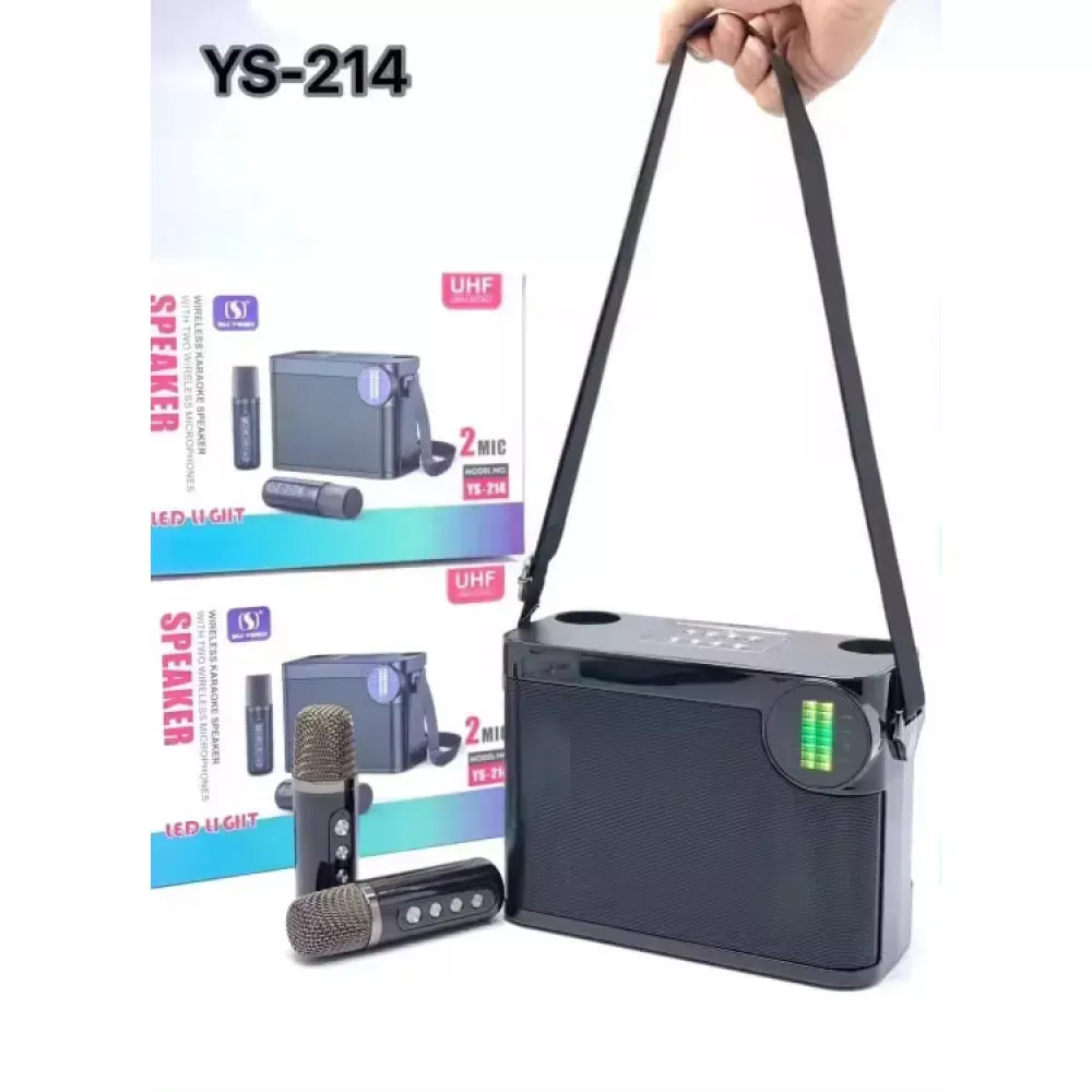 Bluetooth Speaker & 2 Microphones — YS-214 - фото 6