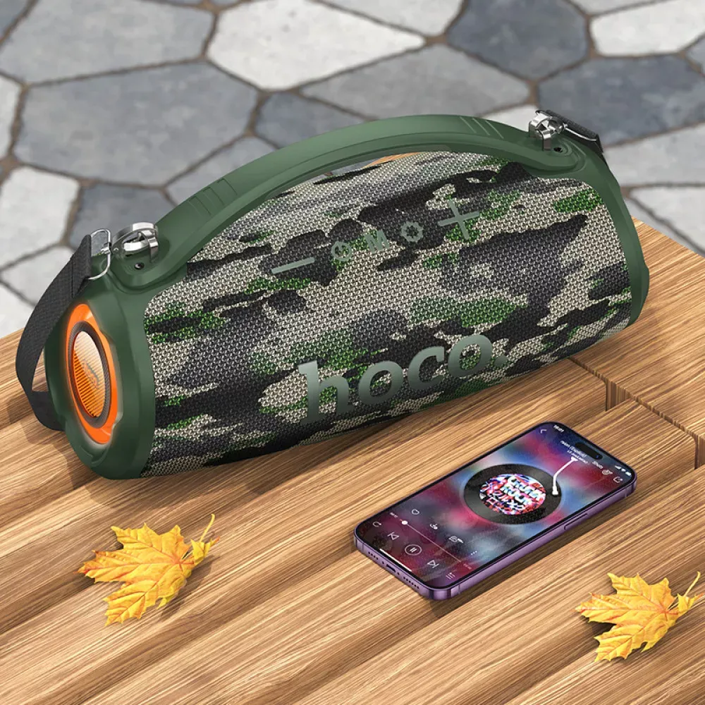 Bluetooth Speaker — Hoco HA4 — Camouflage Green - фото 7