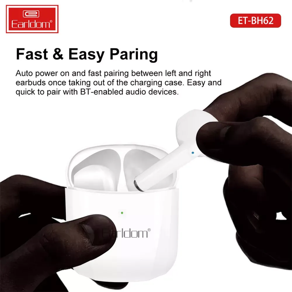 Bluetooth гарнітура TWS AirPods Earldom ET-BH62 - фото 5
