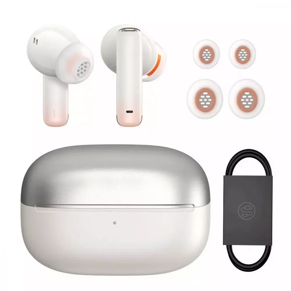 Bluetooth гарнітура TWS Baseus (NGTW1402) Storm 1 — NGTW140202 White - фото 6