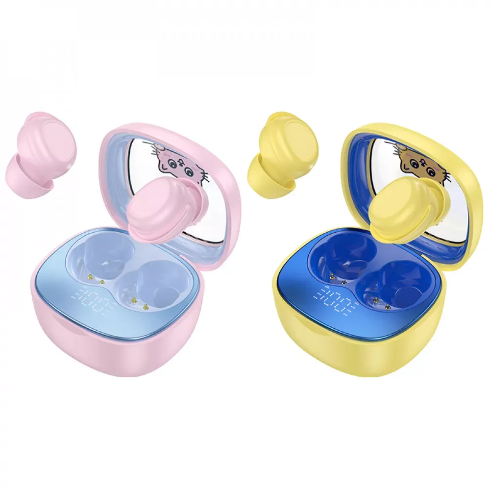 Bluetooth гарнітура TWS Hoco EW111 — Yellow - фото 6