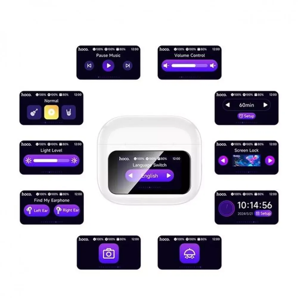 Bluetooth гарнітура TWS Hoco EW81 - фото 5