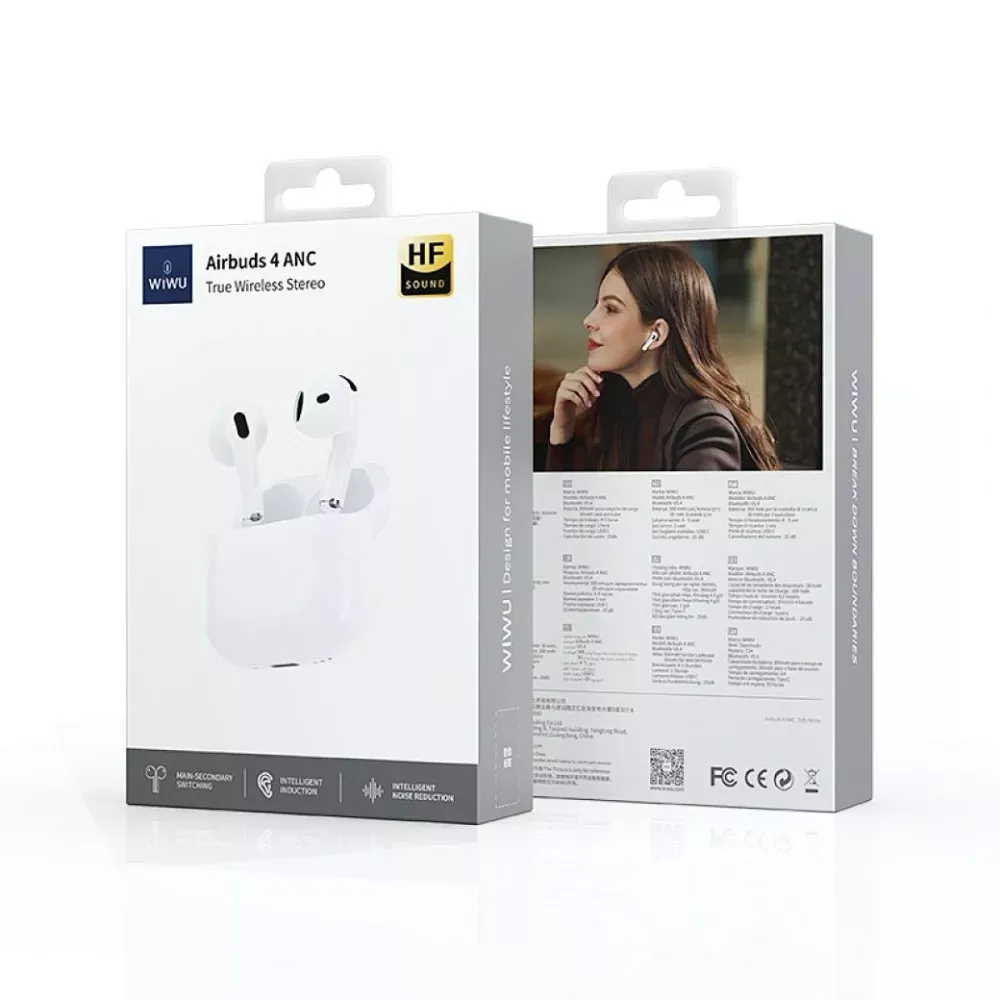 Bluetooth гарнітура TWS Wiwu Airbuds 4 - фото 3