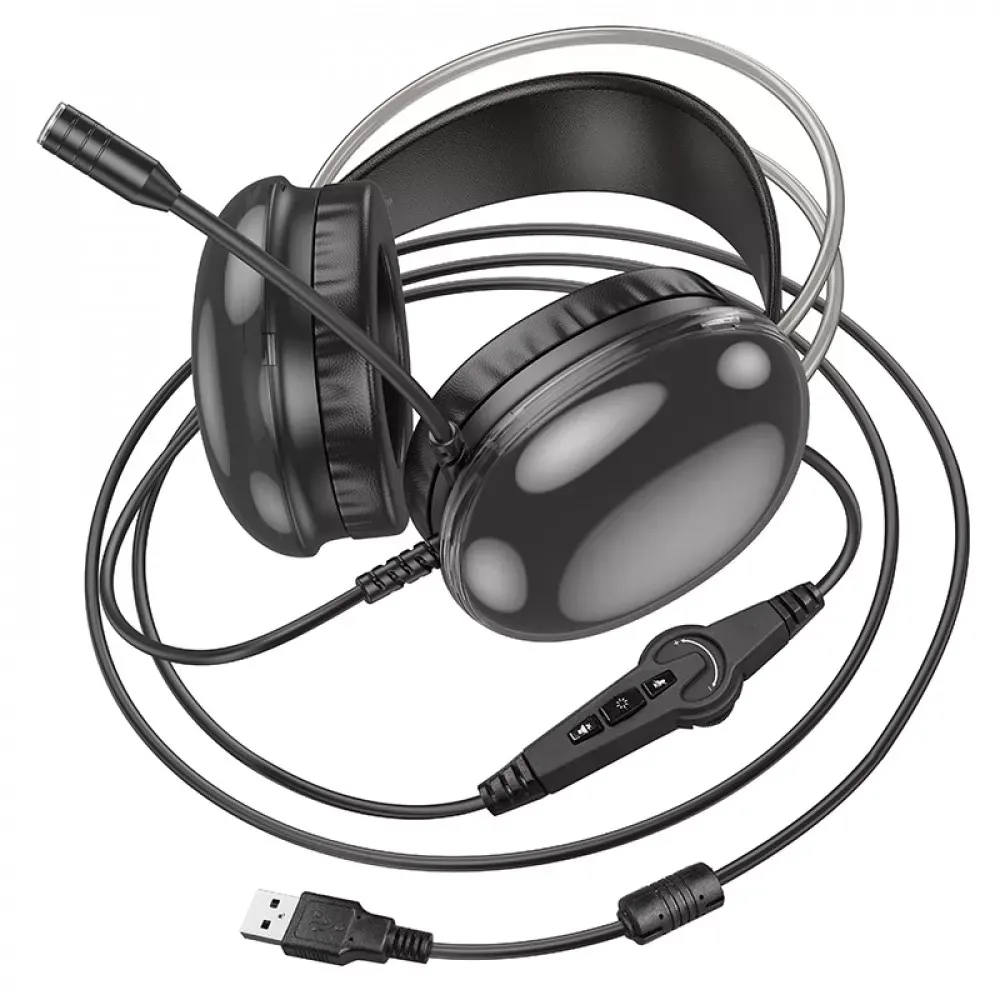 Gaming Headset Hoco W109 Plus — Black - фото 5