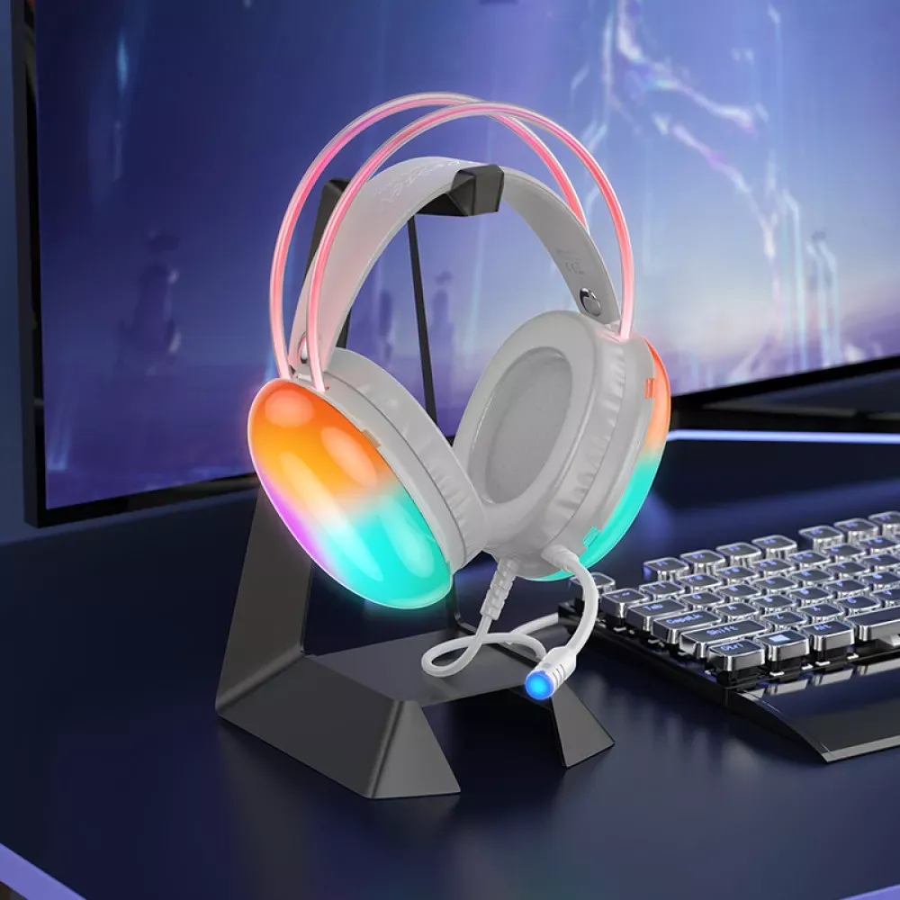 Gaming Headset — Hoco W109  — White - фото 7
