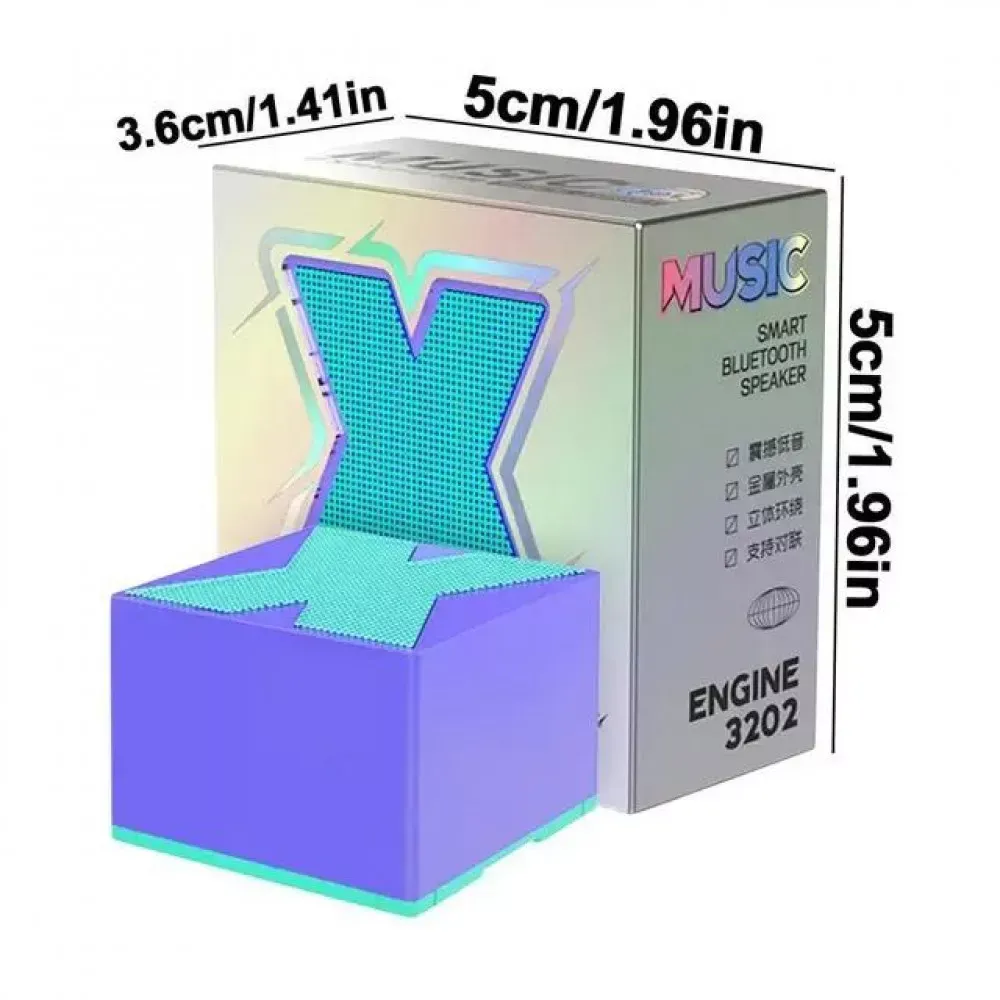 Mini Bluetooth Speaker —  sound colorful luminous — X1 - фото 3